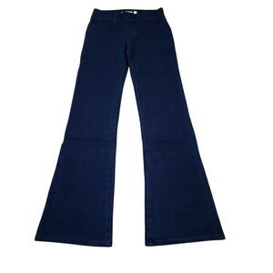 Betabrand 4-Pocket Bootcut Denim Jeans Indigo Dark Wash Blue Pull On Size XS